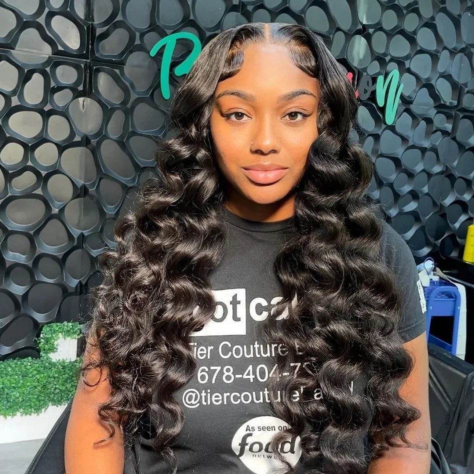 40 Inch Loose Deep Wave 13x6 HD Lace Frontal Human Hair Wig Brazilian Curly Wigs 13x4 360 Full Lace Front Wigs For Women 250%
