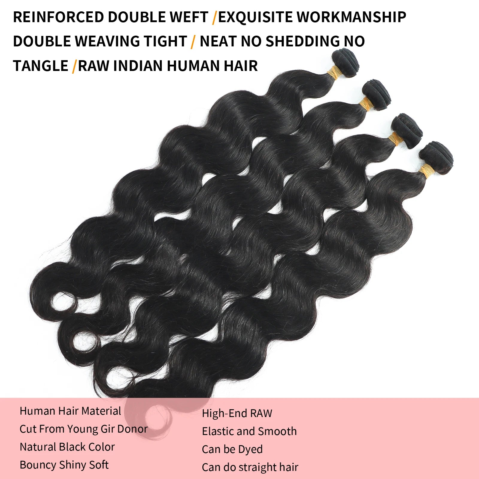40 Inch Body Wave Bundles 100% Unprocessed Virgin Raw Human Hair Bundles 1/4/5/6 PCS 16A Brazilian Remy Weave Extensions Bundle