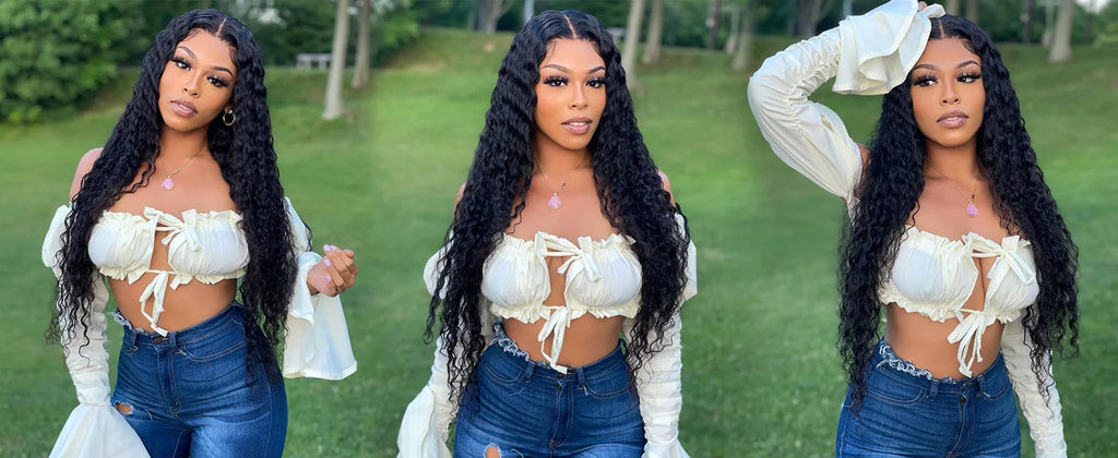 HD Transparent Body Wave Lace Frontal Wigs Human Hair 13x6 30 40 Inch Body Wave Human Hair Wig For Black Women 250 Density