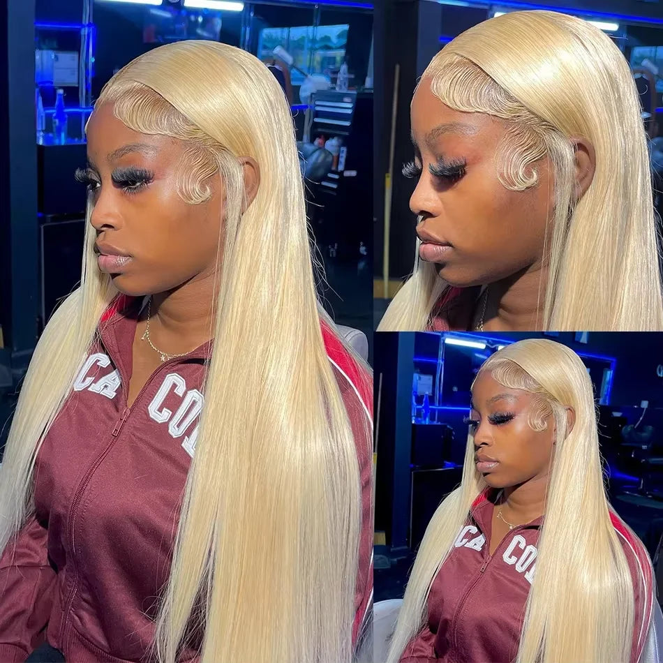 Blonde Wig Straight 613 Hd Lace Frontal Wig 13X6 13X4 Transparent Brazilian Straight Lace Front Wigs 30 Inch 100% Human Hair