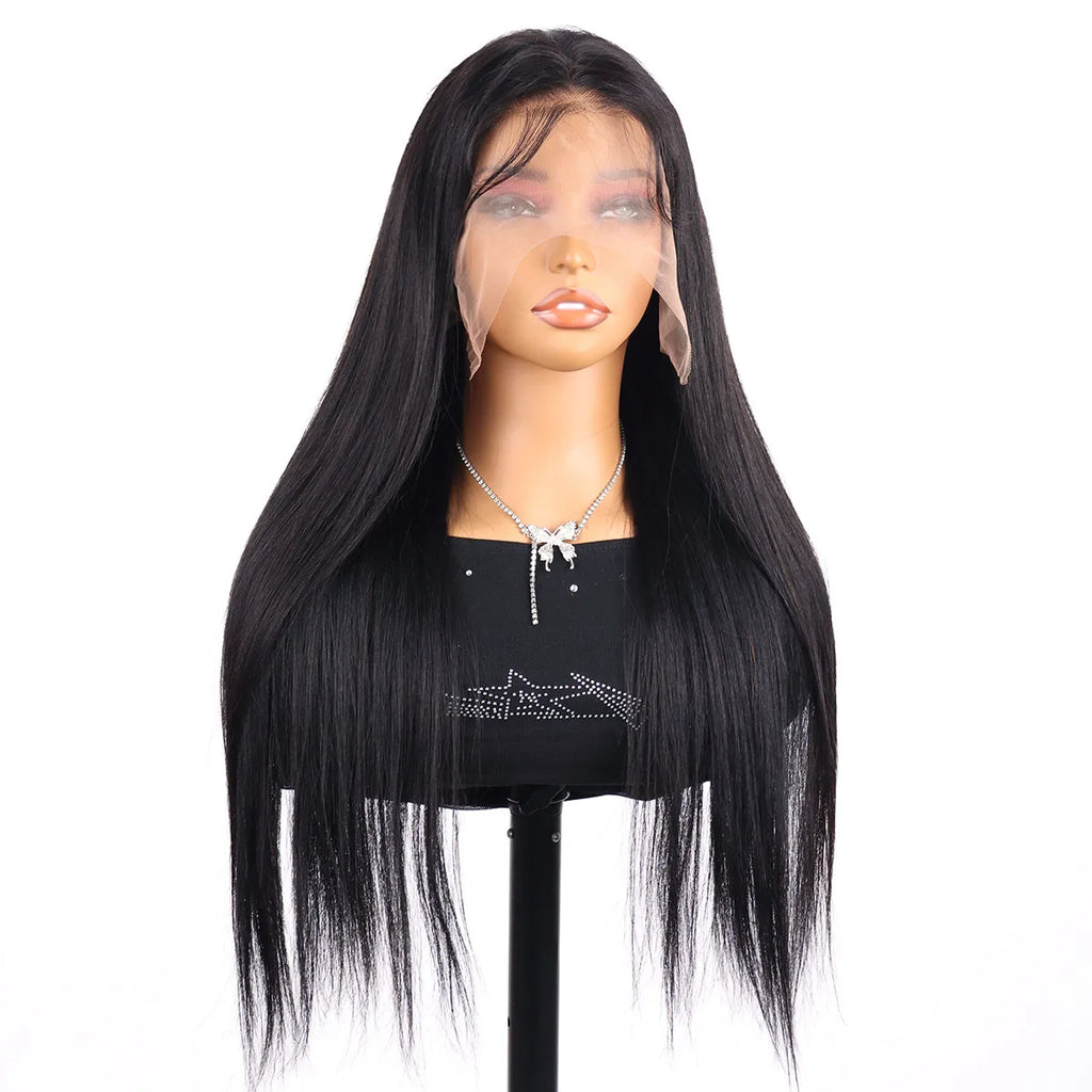 30 40 Inch Straight Human Hair Wig 13x6 250 Density HD Lace Front Transparent Human Hair Wigs Brazilian Lace Frontal Hair Wig