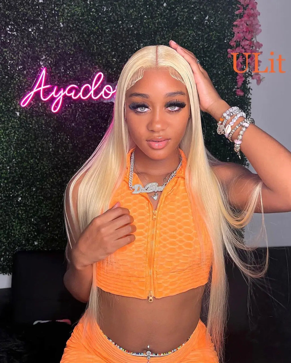 40 Inch 613 Blond Lace Frontal Wig Human Hair 13x6 13x4 HD Transparent Color Bone Straight Lace Front Wigs For Women 250 Density