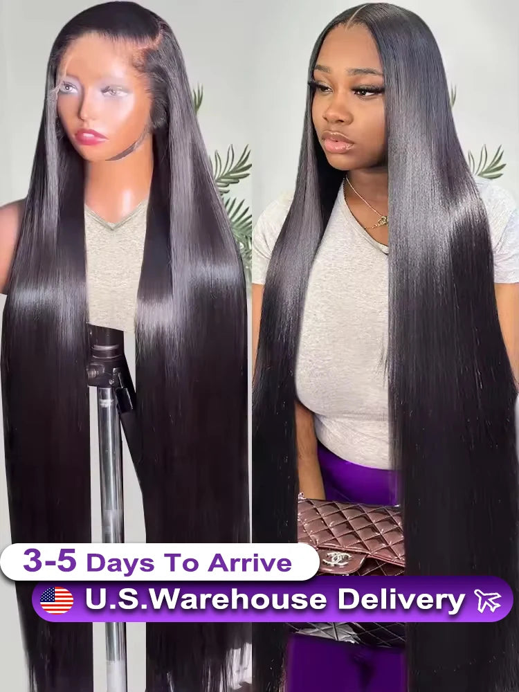 250 Density Lace Frontal Wig Brazilian Straight Human Hair Wig 13X4 Lace Front Wig 13X6 Lace Closure Wig Human Hair Wig