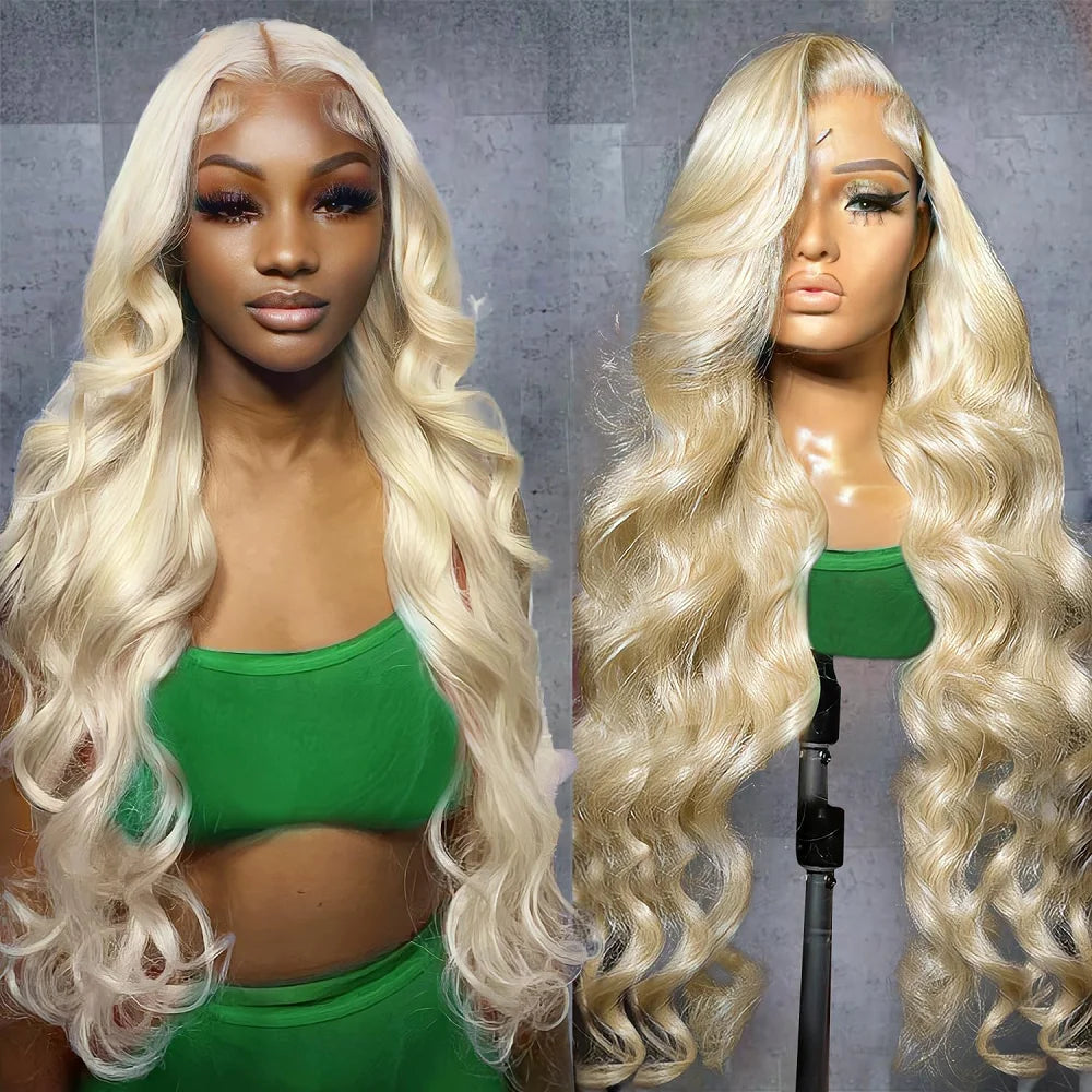 Luckathy Blonde Lace Front Wig Human Hair Body Wave 613 Hd Lace Frontal Wig 13X4 Hd Lace Wig 13X6 Human Hair Lace Frontal Wigs
