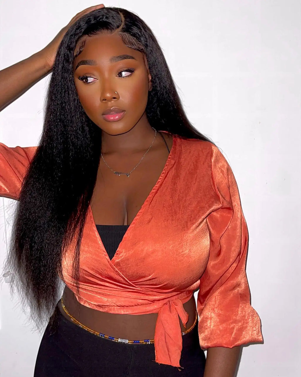 40 Inch HD 13x6 Transparent Kinky Straight Human Hair Wigs Brazilian 13x4 360 Yaki Lace Frontal Human Hair Wigs For Women 300%