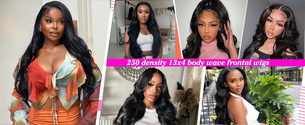 30 40 Inch 250 Density Body Wave Lace Frontal Wig 13x6 HD Lace Frontal Human Hair Wig  13x4 Brazilian glueless wigs human hair