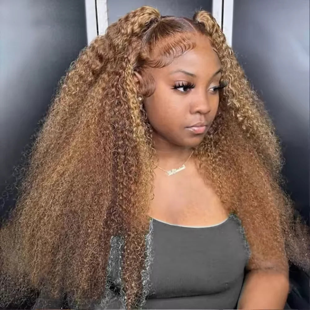 Highlight Wig Human Hair 13x6 HD Lace Frontal Human Hair Deep Wave Frontal Wigs Brazilian 13x4 Water Wave Curly Wigs For Women