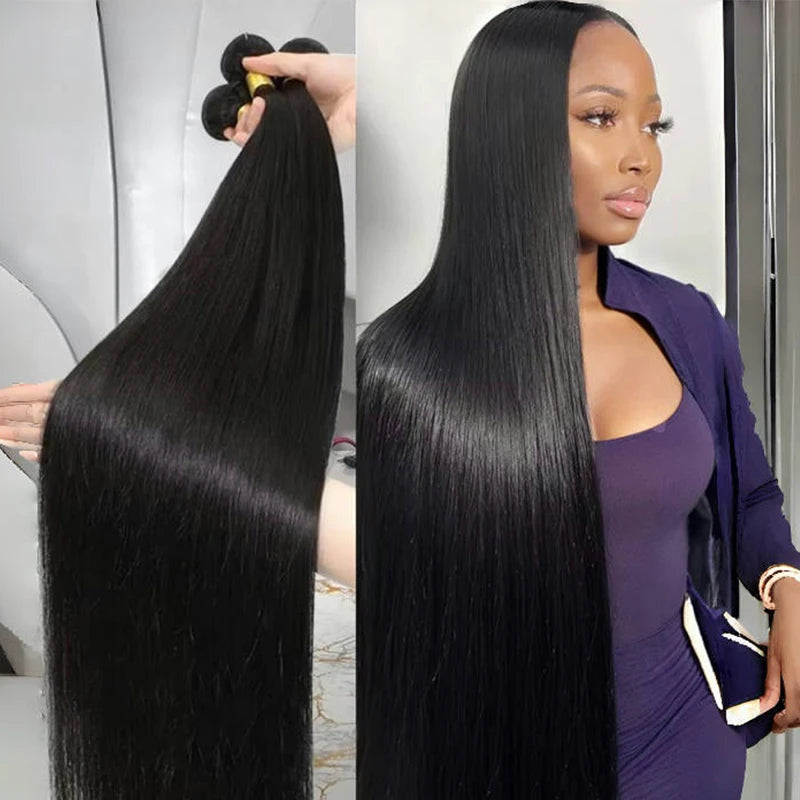 16A 30 40 Inch Body Wave Bundles Human Hair 100% Human Hair Brazilian Raw Hair Extensions 1/4/5/6 Bundles Natural Hair Remy Hair