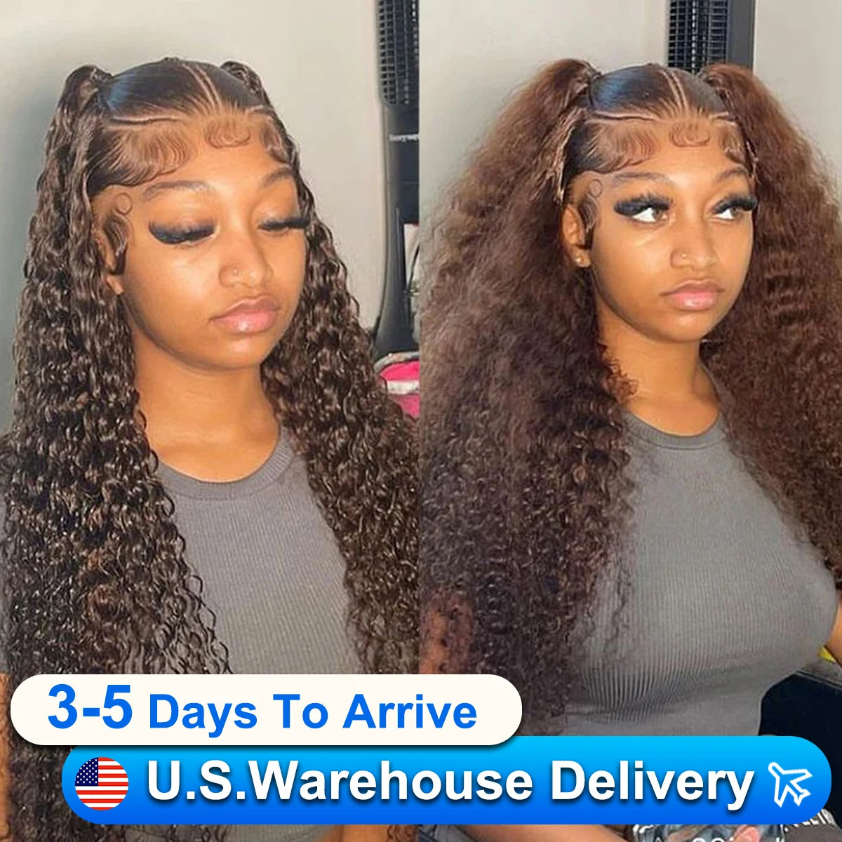 180% Reddish Brown 13x4 Deep Wave Lace Frontal Wig 30 34 Inch Deep Curly Brazilian 13x6 Lace Front Human Hair Wigs For Women
