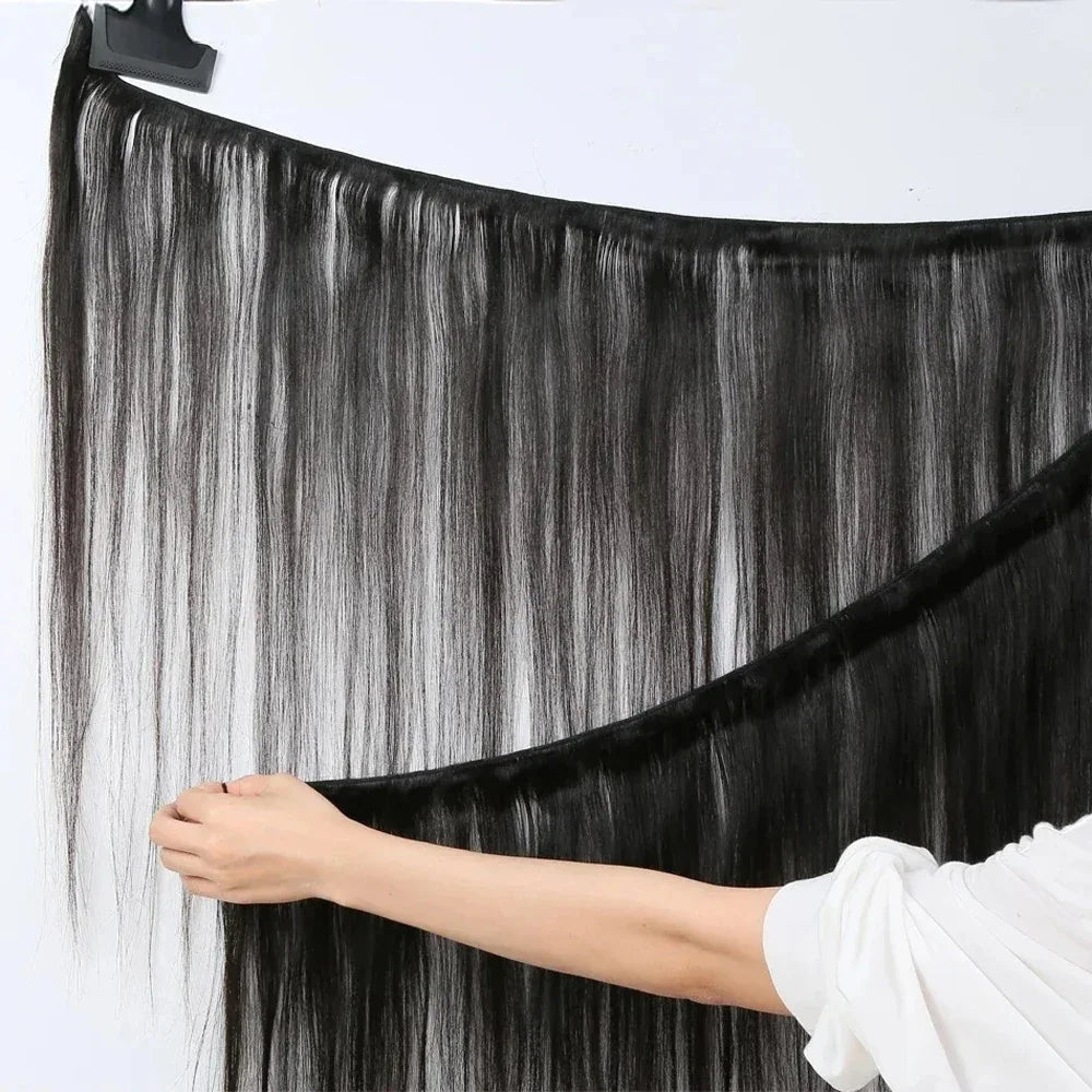 16A Bone Straight Bundles Human Hair 30 32 40 Inch 100% Human Hair Unprocessed Brazilian Raw Hair Bundle 4/5/6 Pcs Extensions