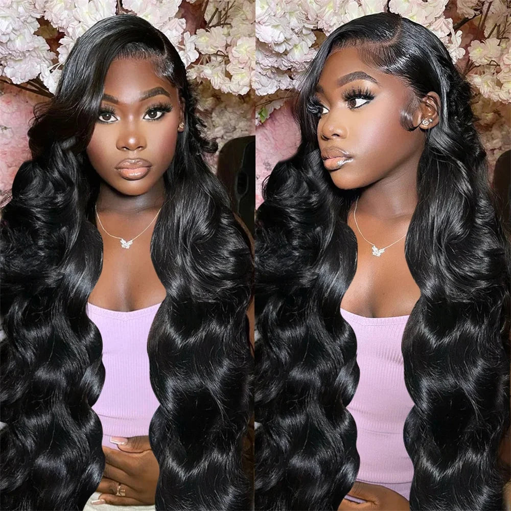 220% Glueless 7x5 HD Lace Closure Wig Body Wave Preplucked 28 Inch Wear and Go Glueless Wigs Human Hair Pre Plucked Pre Cut