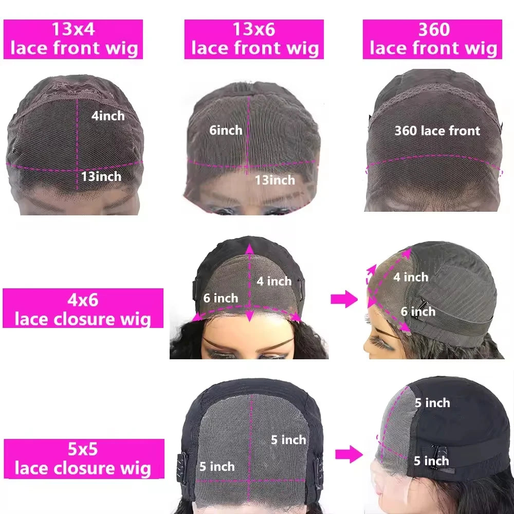13x4 Lace Front Human Hair Wigs Brazilian Body Wave Lace Front Wig 13x6 HD Lace Frontal Wigs For Women Human Hair Closure Wig