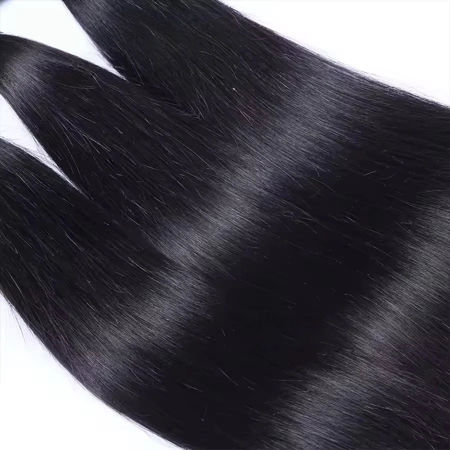 8-34 Inch Natutral Straight Human Hair Bundles 100% Brazil Human Hair Sew In Weaves Color 1/3/4 Bundles For Black Women