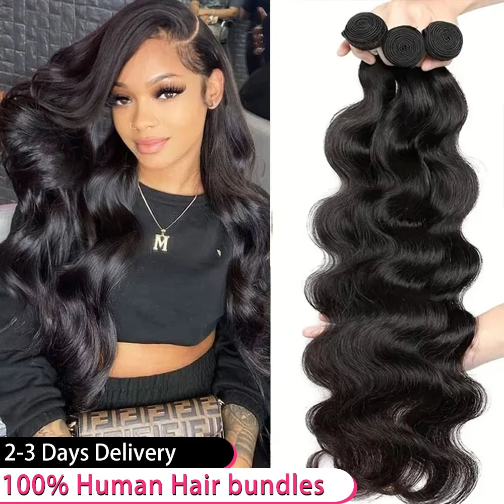 16A Body Wave Bundles 40 Inch 100% Unprocessed Remy Human Hair Bundles 3/4/5 Pcs Double Weft Virgin Raw Hair Extensions Bundle