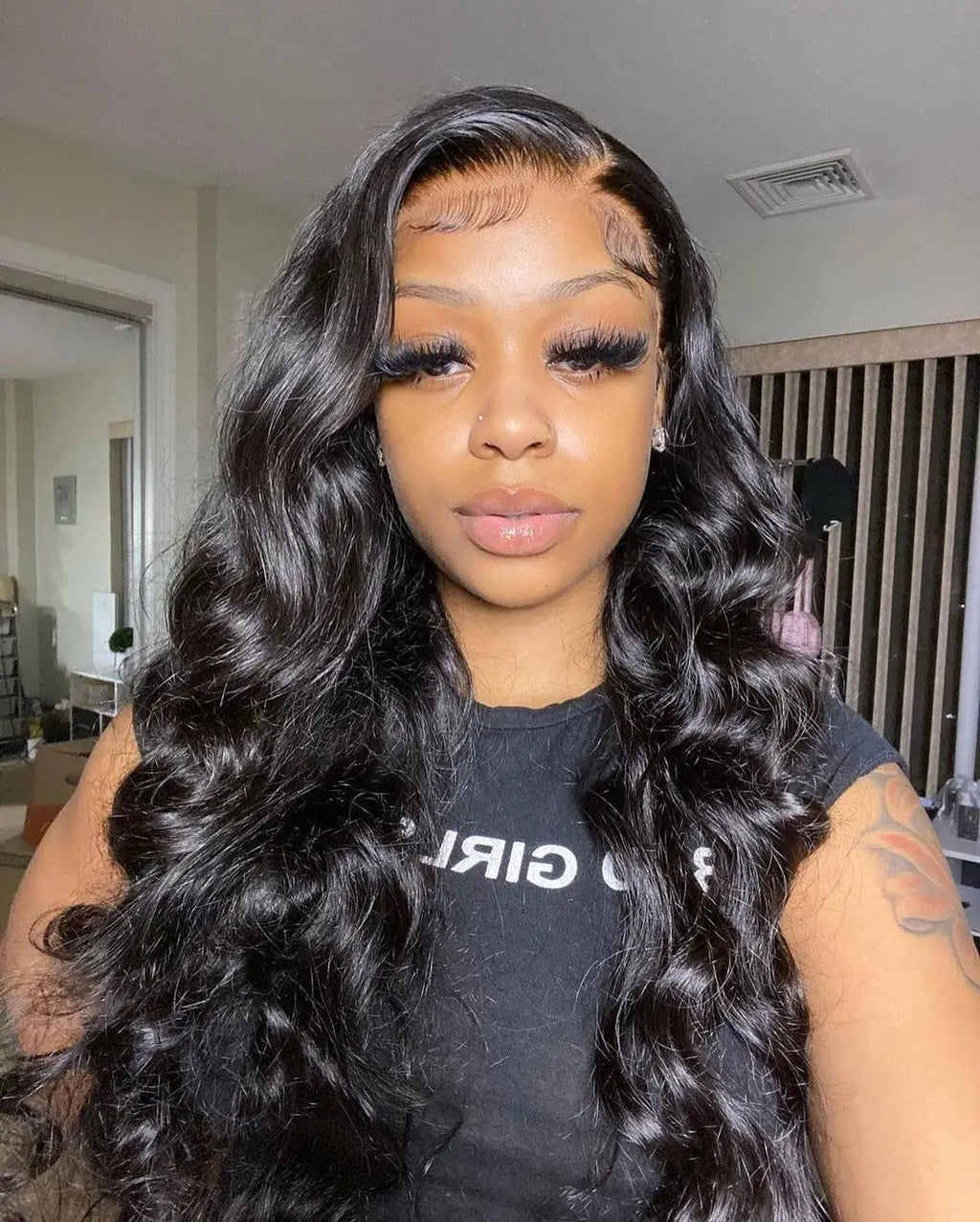 40 46 Inches 13x6 HD Body Wave Lace Front Human Hair Wigs Brazilian 13x4 360 Natural Wavy Human Hair Wigs For Women 300% Density