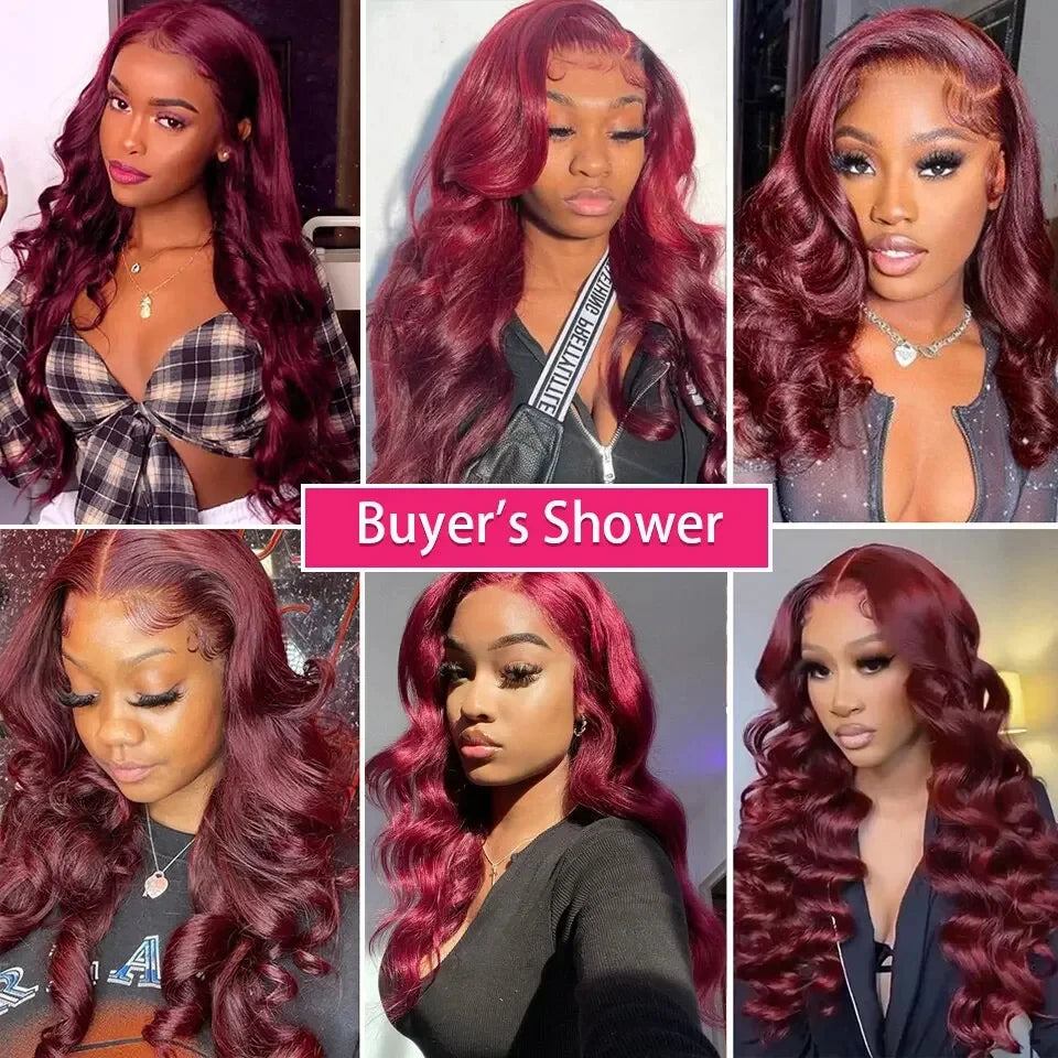 14A Burgundy Hair Bundles #99J Body Wave Bundles Red Colored Human Hair Bundles 1/3/4 PCS Brazilian Virgin Hair Weave Extension
