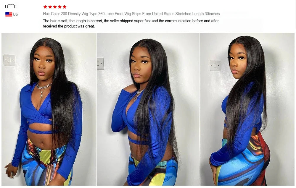 250 Density 40Inch HD Transparent Lace Wigs 13x6 Bone Straight Lace Frontal Wigs Human Hair 13X4 Pre Plucked Brazilian For Women