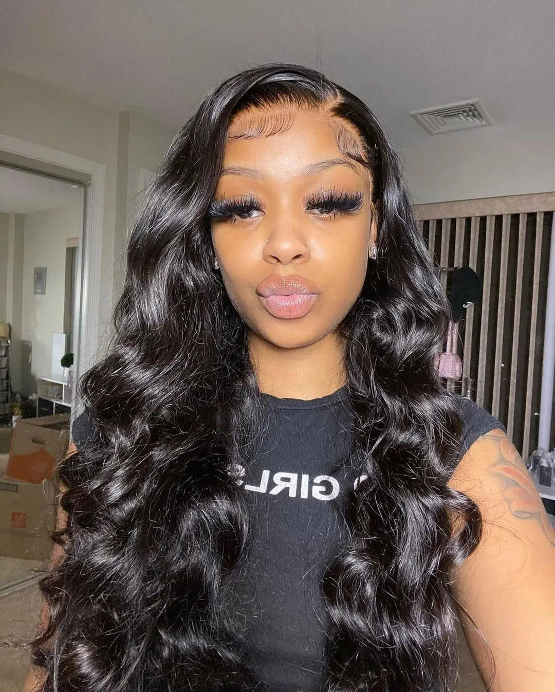 40 46 Inch 13x4 13x6 HD Body Wave Lace Frontal Human Hair Wig Brazilian 360 Full Loose Natural Wavy Lace Front Wigs 300% Density