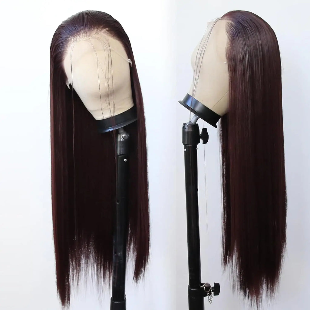 250 Density 40Inch HD Transparent Lace Wigs 13x6 Bone Straight Lace Frontal Wigs Human Hair 13X4 Pre Plucked Brazilian For Women