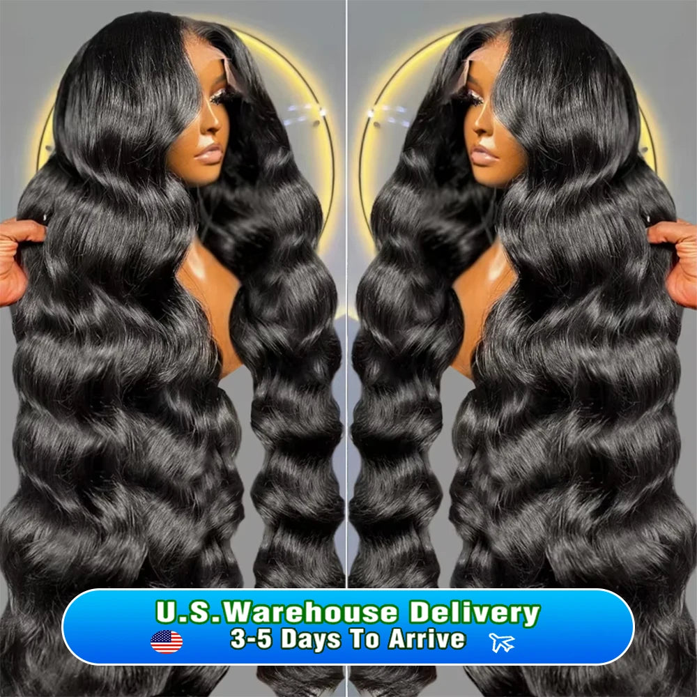 250 Density 30 40 Inch 13x6 Transparent HD Lace Frontal Body Wave Wigs Human Hair Remy 13x4 Lace Front Wig For Black Women