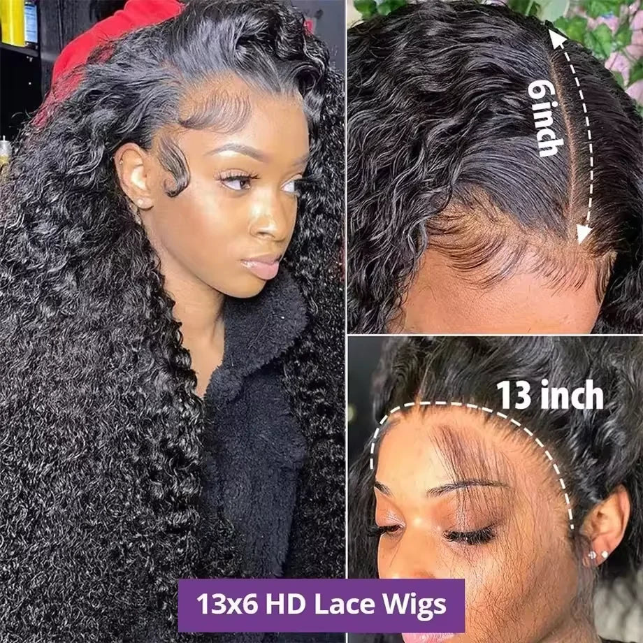 curly wig 100% human hair wigs hd lace wig 13x4 13x6 lace frontal wig deep wave water wave cheap wigs on sale for women choice