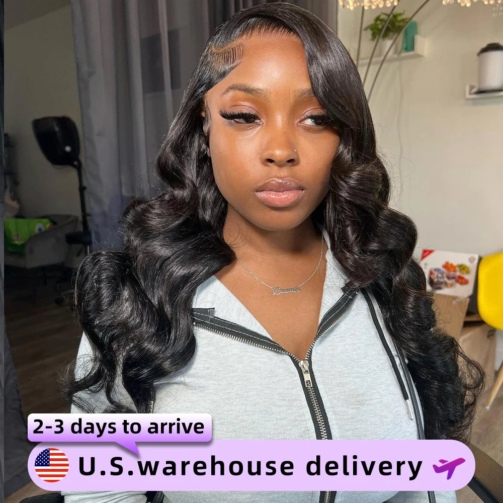44 Inch Body Wave 13x6 Hd Lace Frontal Wig Human Hair Brazilian Pre Plucked Lace For Women 13x4 Lace Front Wigs 300 Density