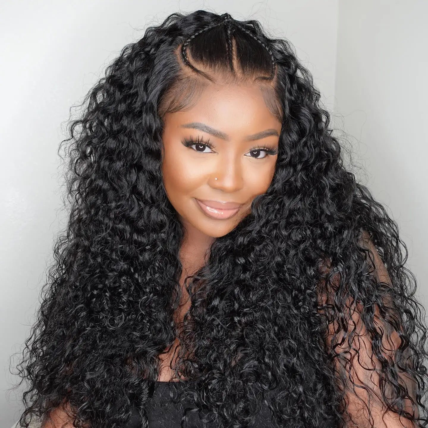 40 46Inch Deep Wave 13x6 13x4 Lace Frontal Human Hair Wig 300 Density 7x5 Water Curly Wear Go Glueless Human Hair Wigs For Women