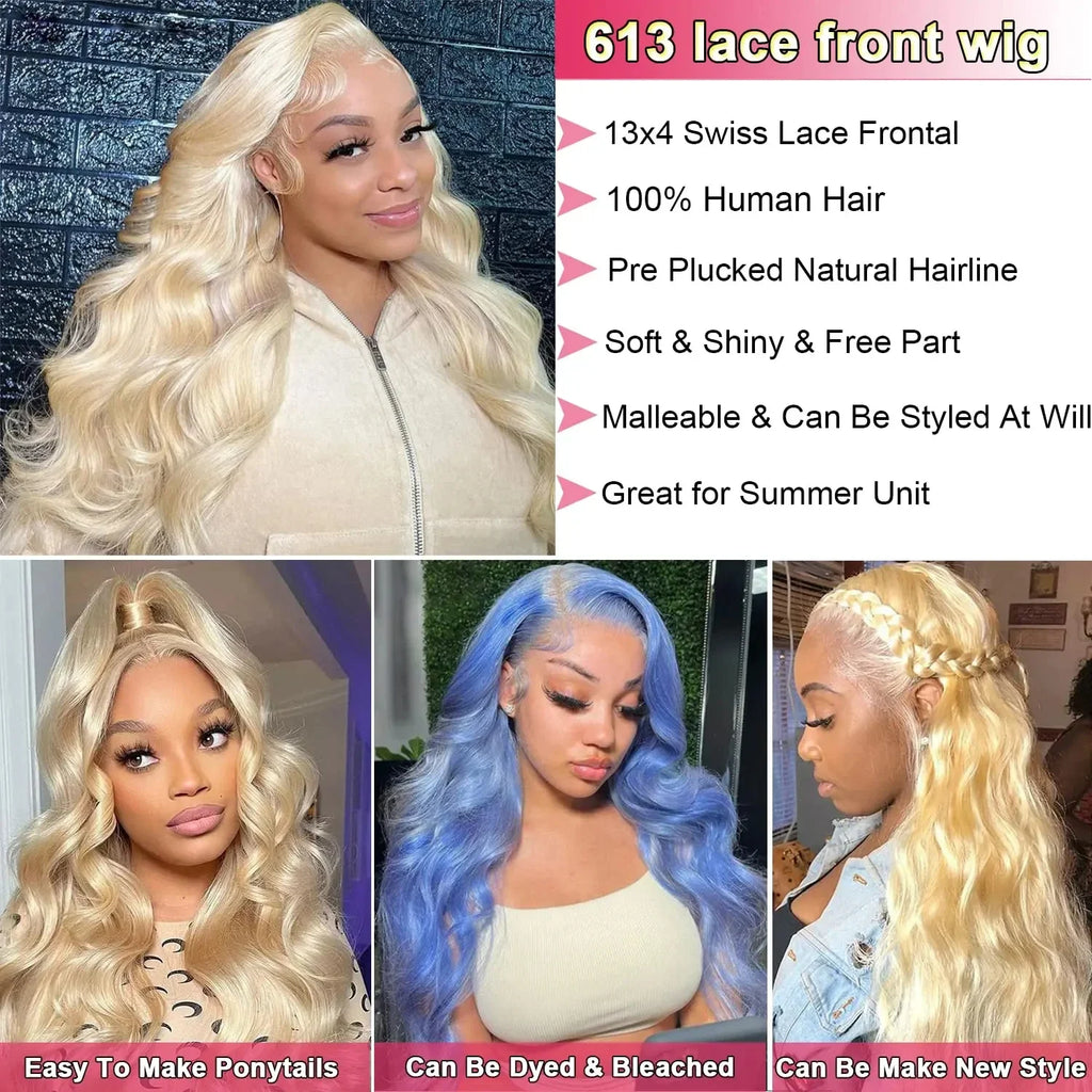 613 Honey Blonde Body Wave Hd Lace Wig 13x6 Human Hair Transparent 30 Inch Pre plucked Brazilian Wigs On Sale For Women Choice