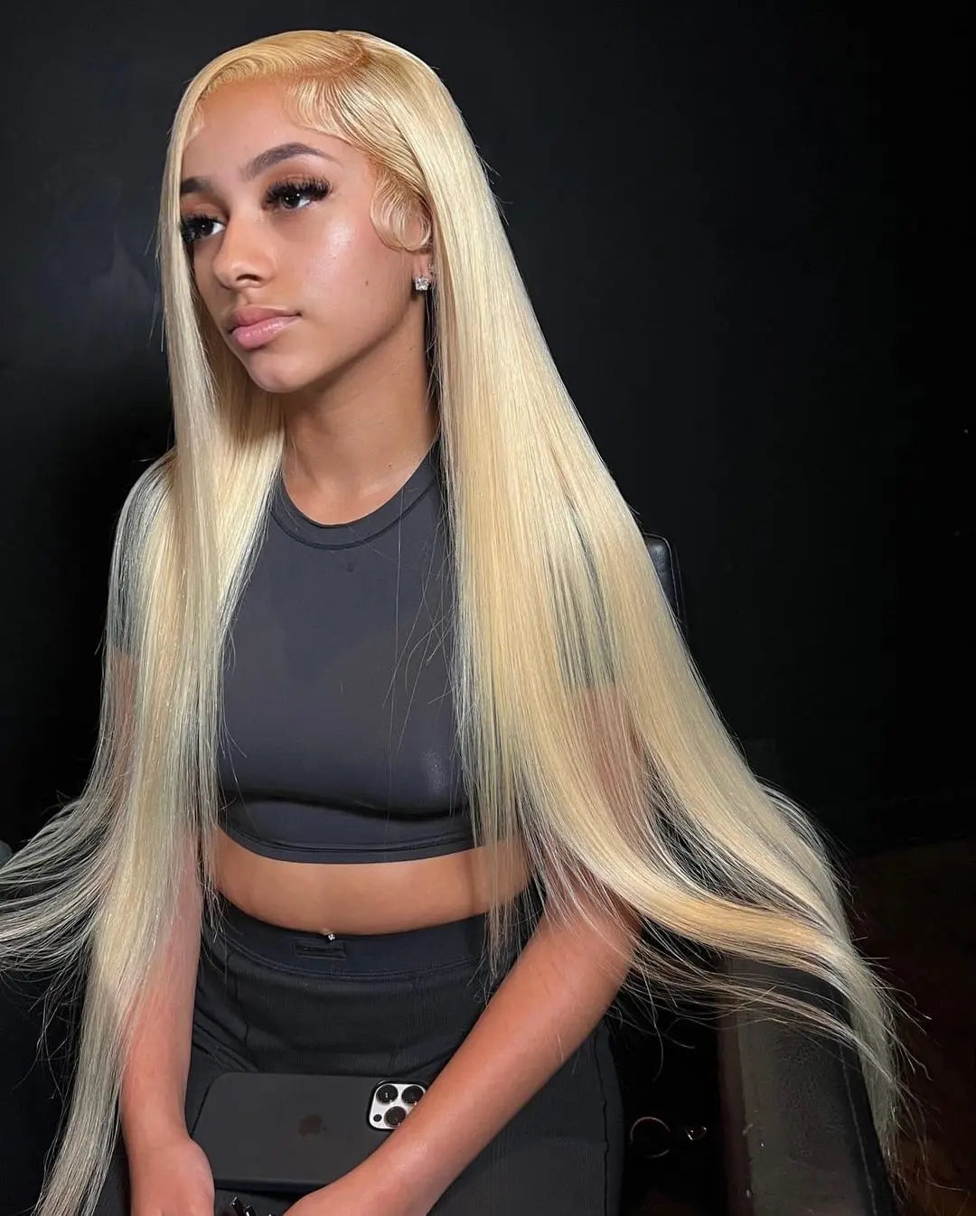 40 Inch 613 Blond Lace Frontal Wig Human Hair 13x6 13x4 HD Transparent Color Bone Straight Lace Front Wigs For Women 250 Density