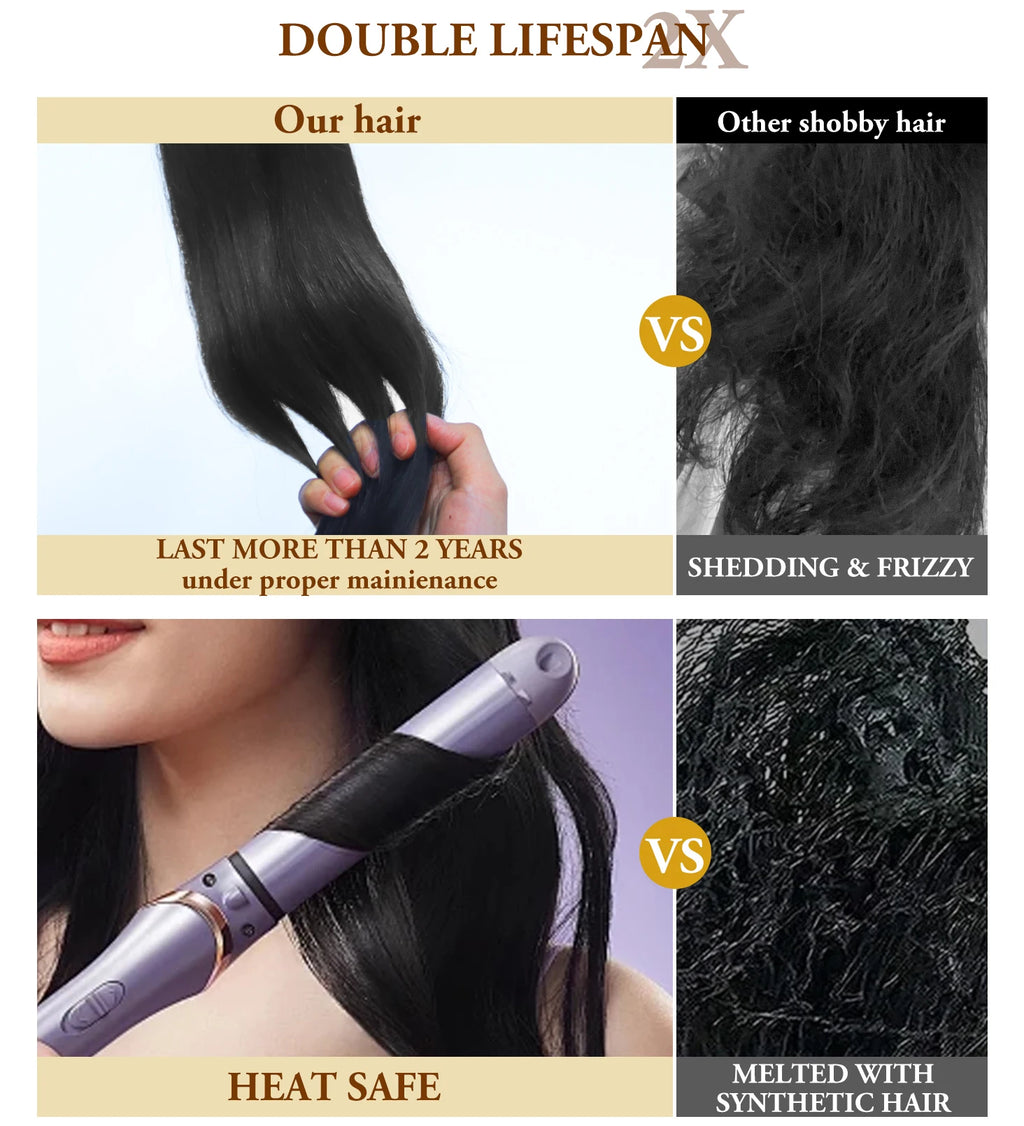 30 38 40 Inch Straight Human Hair Bundles 16A Raw Hair 100% Bundles Human Hair Brazilian Remy Hair Bundles Extensions For Women