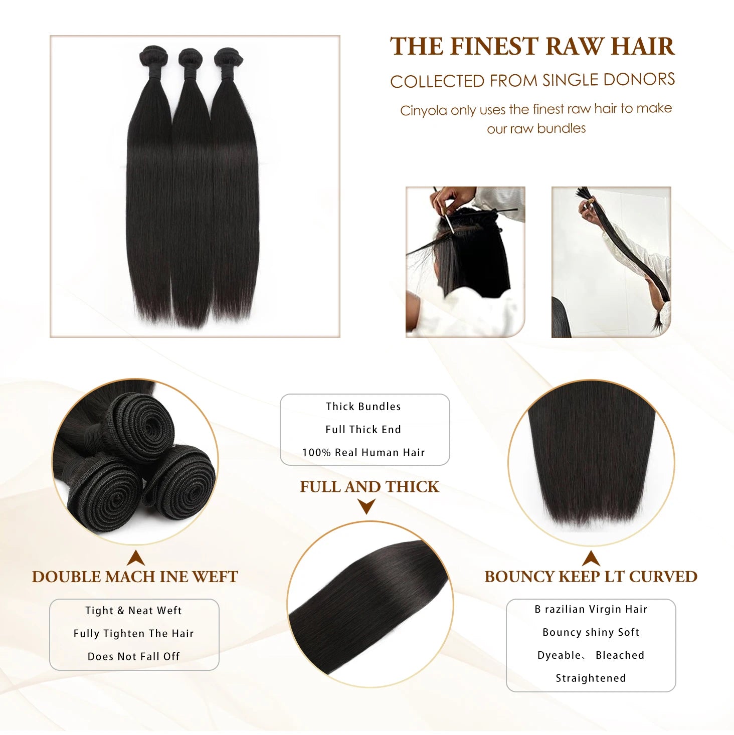 14A Straight Human Hair Bundles 32 36 40 Inch 100% Human Hair Brazilian Virgin Bundles Extensions 4/5/6 Pcs Raw Hair Bundle