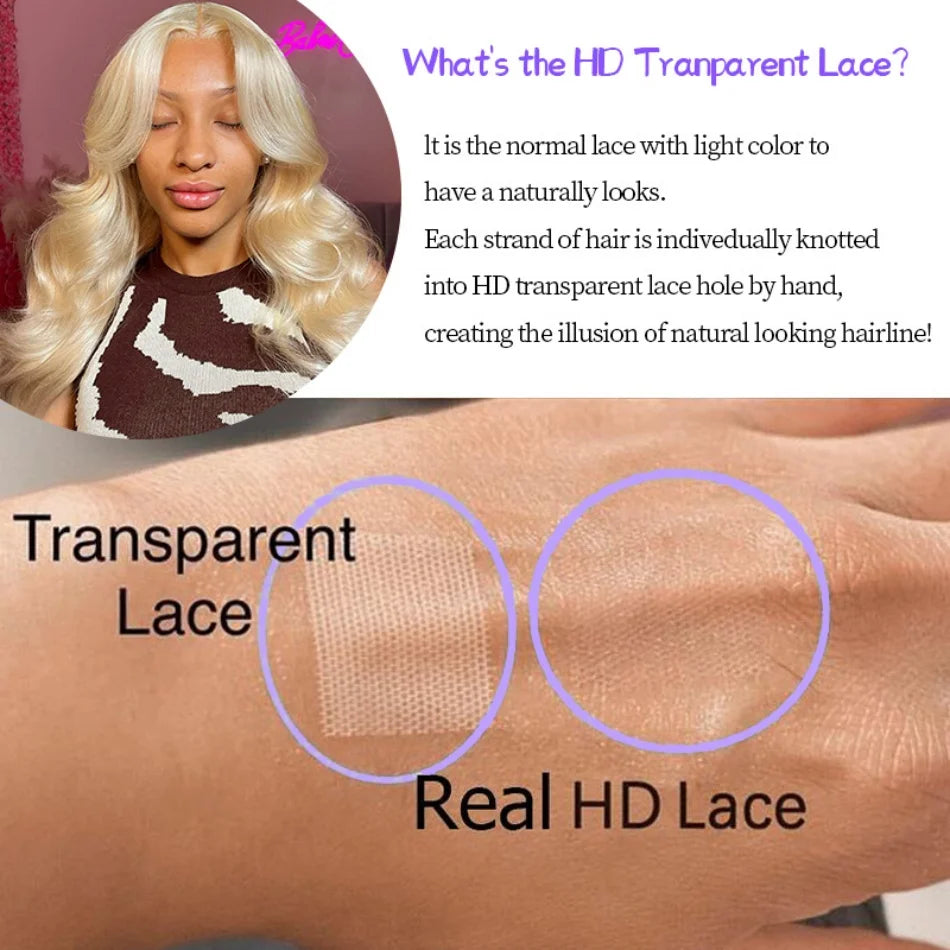 Blonde Water Wave Remy Human Hair Wig 613 hd Lace Frontal Wig 13x6 13x4 Lace Pre Plucked Brazilian Colored Curly Human Hair Wigs