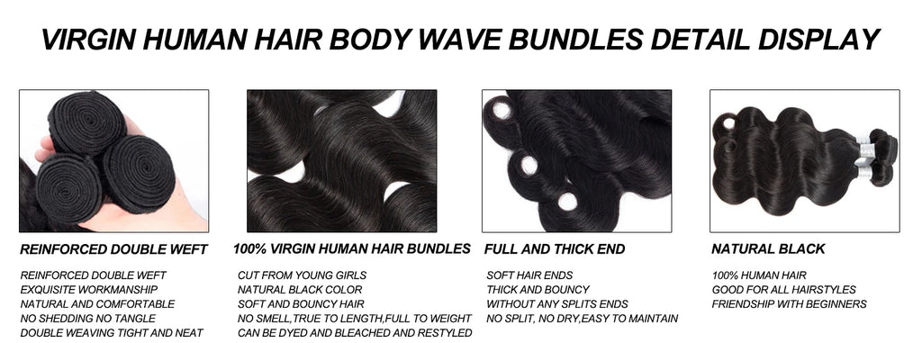 Body Wave Bundles Human Hair 100% Raw Hair Bundles 34 36Inch 3 4 5 Straight Bundle Brazilian Virgin Remy Extensions Hair Natural