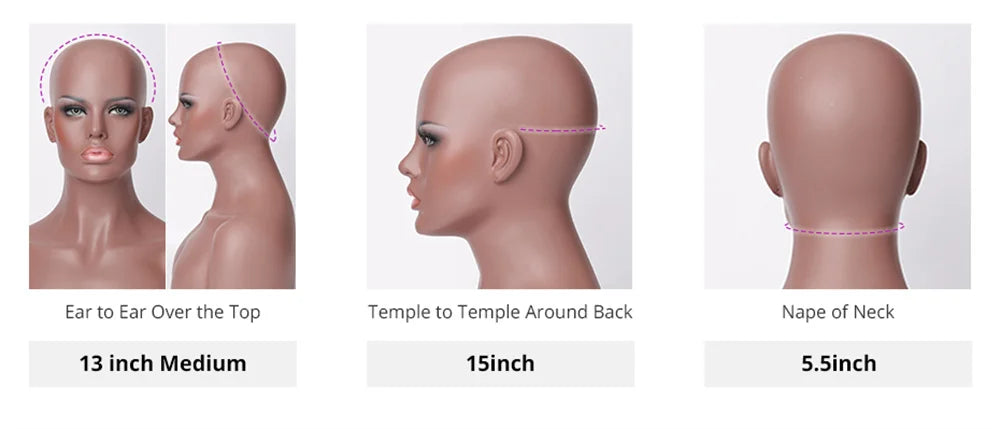 Pre Cut No Glue Glueless Wig Human Hair Ombre Color Highlight Body Wave 13x4 Lace Frontal Wigs 180% Density on Sale