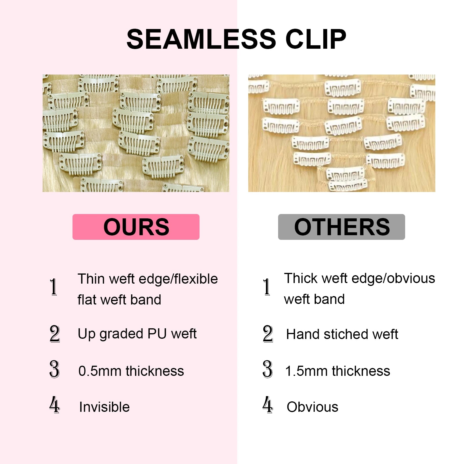 9Pcs/set  613 Clip Ins Hair Extensions 100% Real Human Hair 613 Blonde Colored Straight Clip In Hair 120G/Set Deals For Women