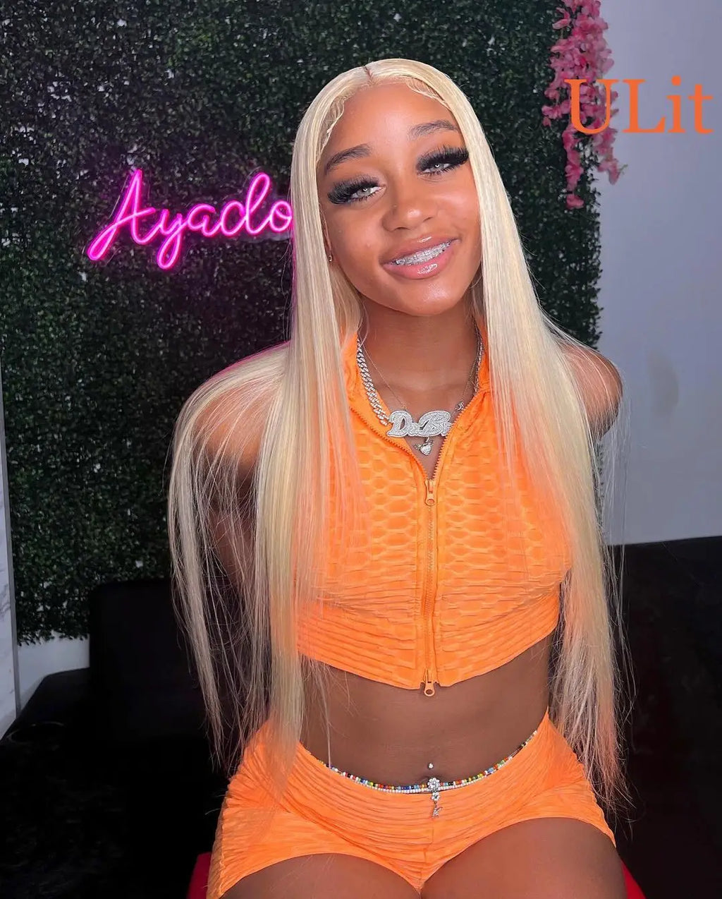 40 Inch 613 Blond Lace Frontal Wig Human Hair 13x6 13x4 HD Transparent Color Bone Straight Lace Front Wigs For Women 250 Density