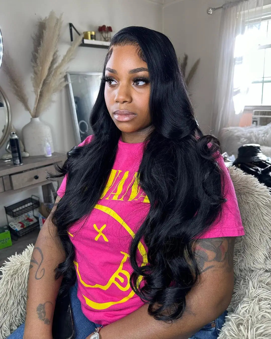 40 46 Inch 13x4 13x6 HD Body Wave Lace Frontal Human Hair Wig Brazilian 360 Full Loose Natural Wavy Lace Front Wigs 300% Density