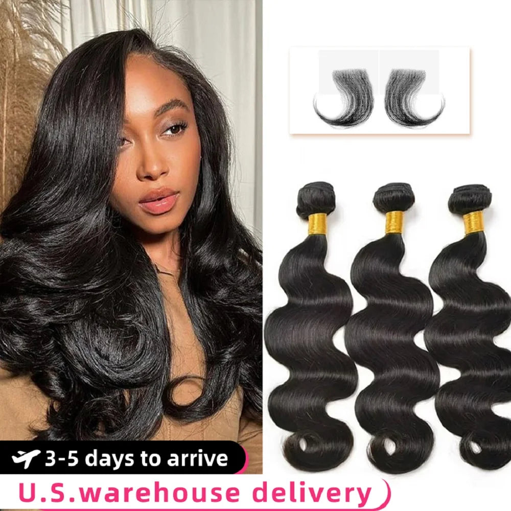 Body Wave Bundles Human Hair 100% Raw Hair Bundles 34 36Inch 3 4 5 Straight Bundle Brazilian Virgin Remy Extensions Hair Natural