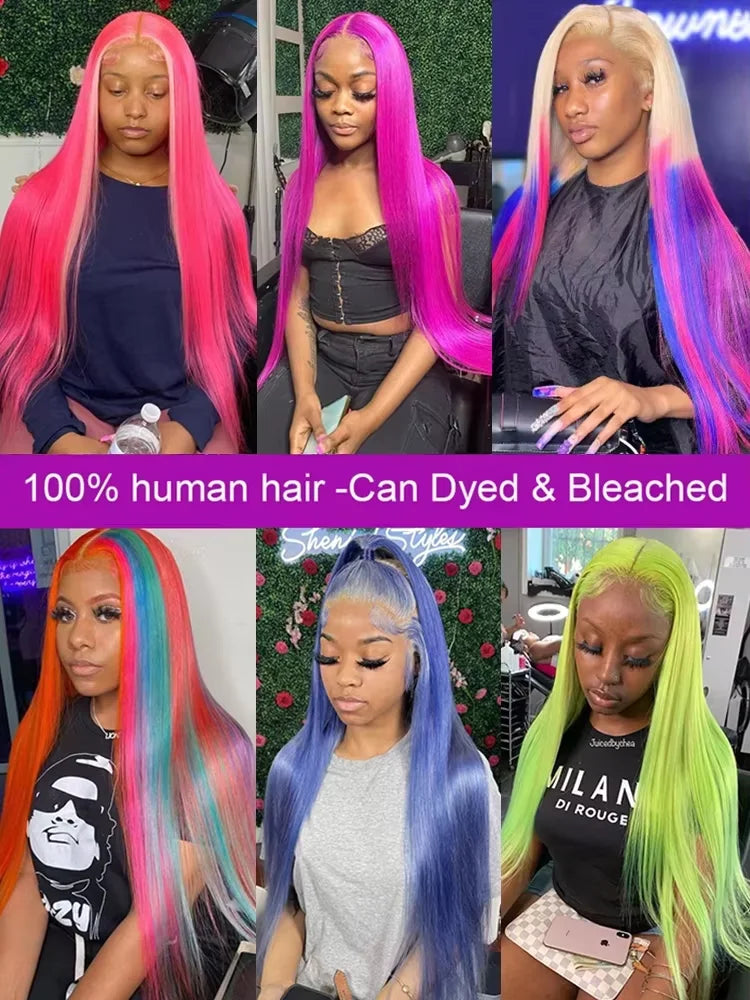 Blonde Wig Straight 613 Hd Lace Frontal Wig 13X6 13X4 Transparent Brazilian Straight Lace Front Wigs 30 Inch 100% Human Hair