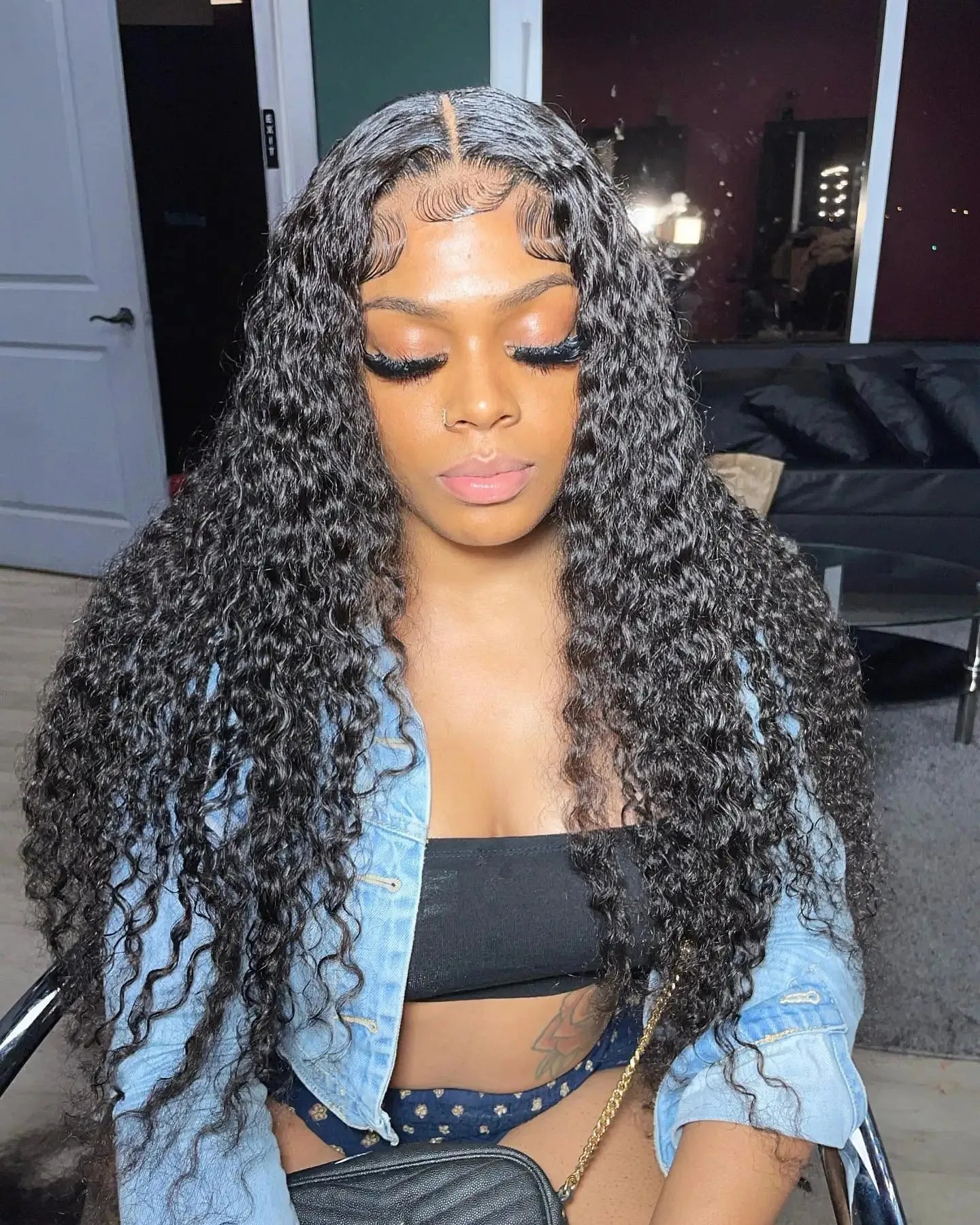 46 Inch Deep Wave Glueless Wigs 13x4 13x6 Hd Transparent Lace Front Wigs Water Wave Lace Frontal Hair Wigs Curly Human Hair Wigs