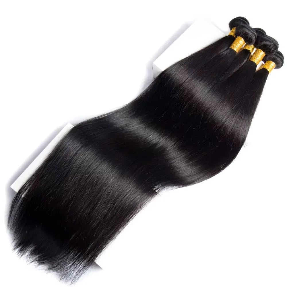 36 40 Inch Straight Human Hair Bundles 100% Unprocessed Human Hair Bundles 16A Raw Extensions 1/4/5 Pcs Brazilian Weave Bundles