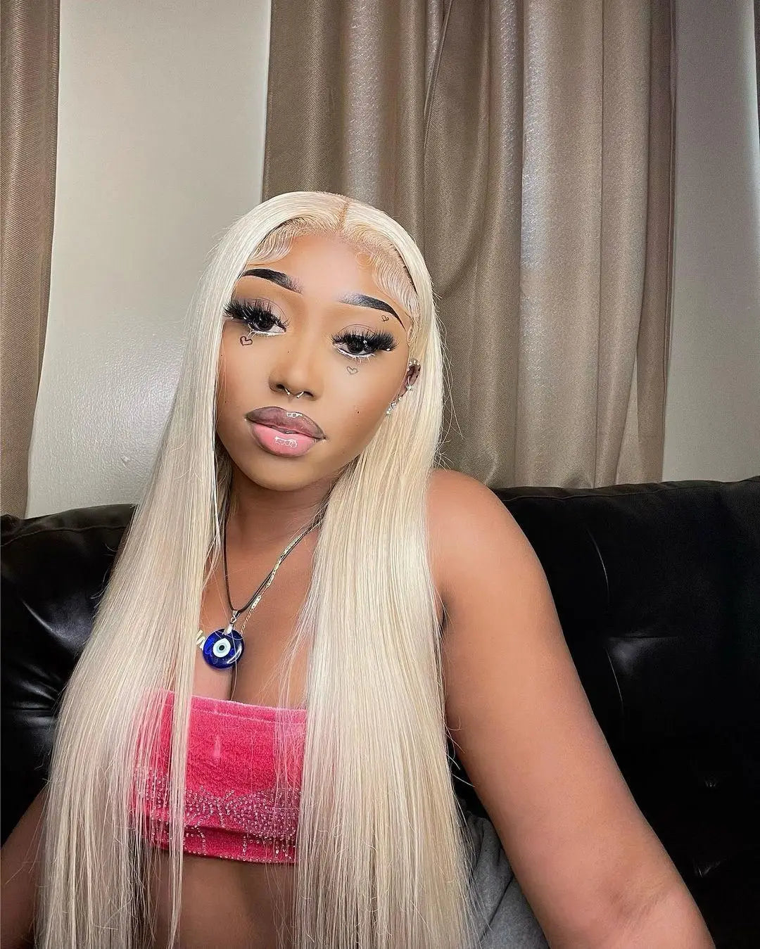 40 Inch 613 Blond Lace Frontal Wig Human Hair 13x6 13x4 HD Transparent Color Bone Straight Lace Front Wigs For Women 250 Density