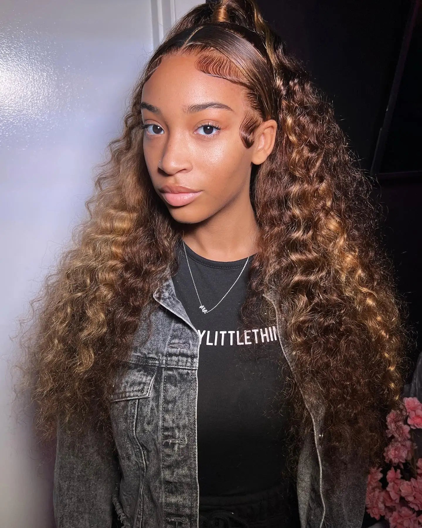 40 Inch 4/27 Curly Ombre Highlight 7x5 Glueless Wigs Human Hair Ready To Wear 250% Density 13x4 Deep Wave Frontal Wigs For Women