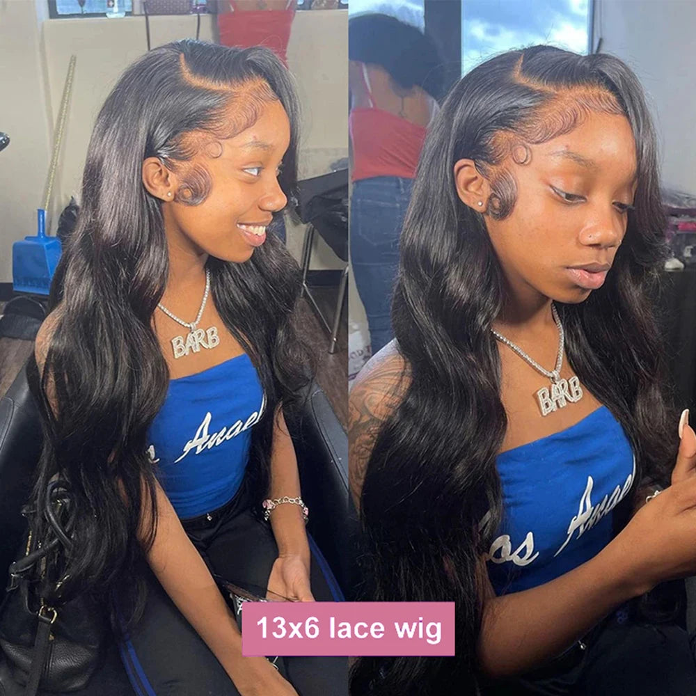40 50 Inches Body Wave 13x6 Hd Lace Frontal Wig Human Hair 300 Density Brazilian Wavy Lace Front Wigs For Women 7x5 Glueless Wig
