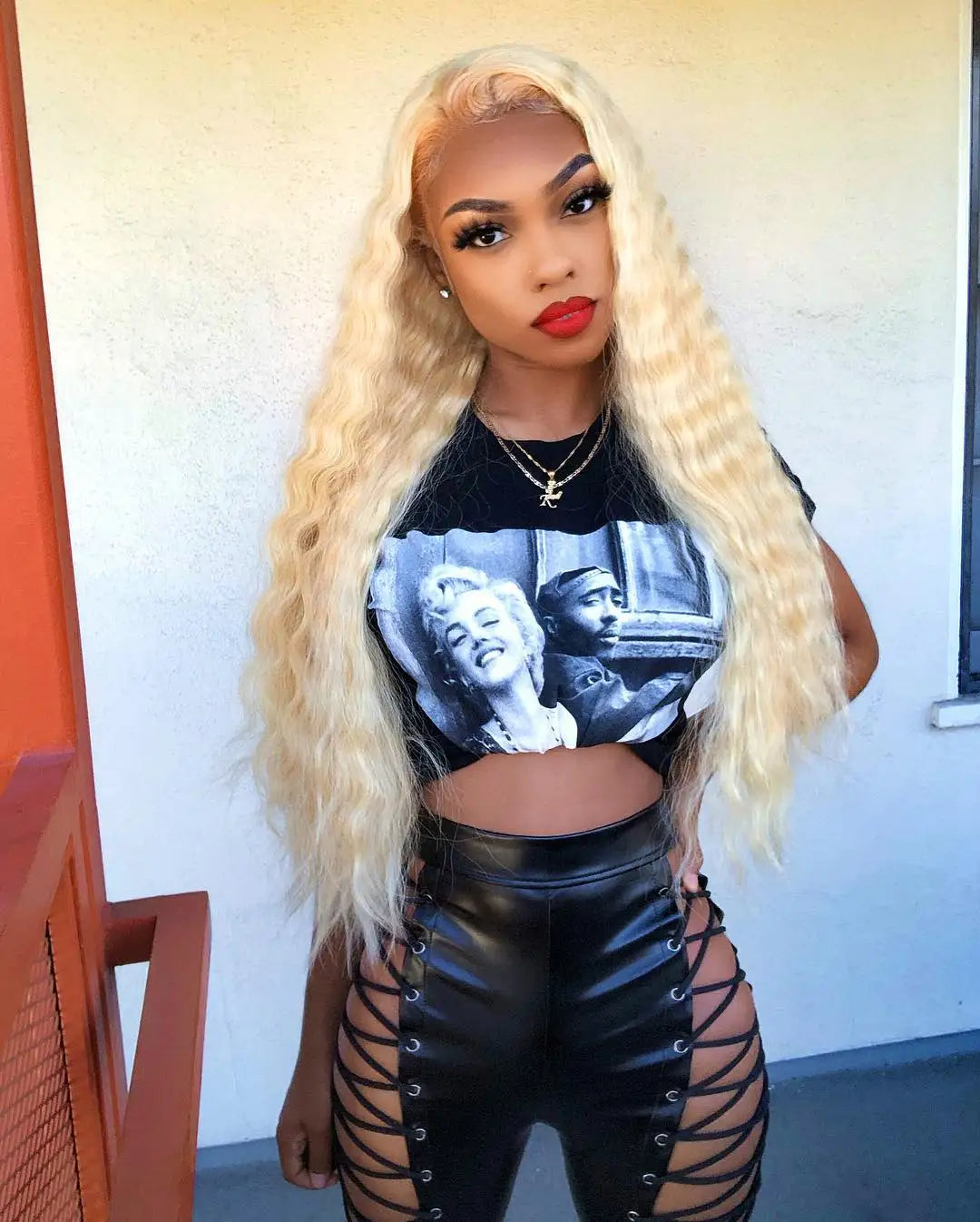 40 42 Inch 613 Honey Blonde Color Deep Wave 13x4 13x6 Hd Lace Frontal Wigs Brazilian Curly Human Hair Wigs For Women 250 Density