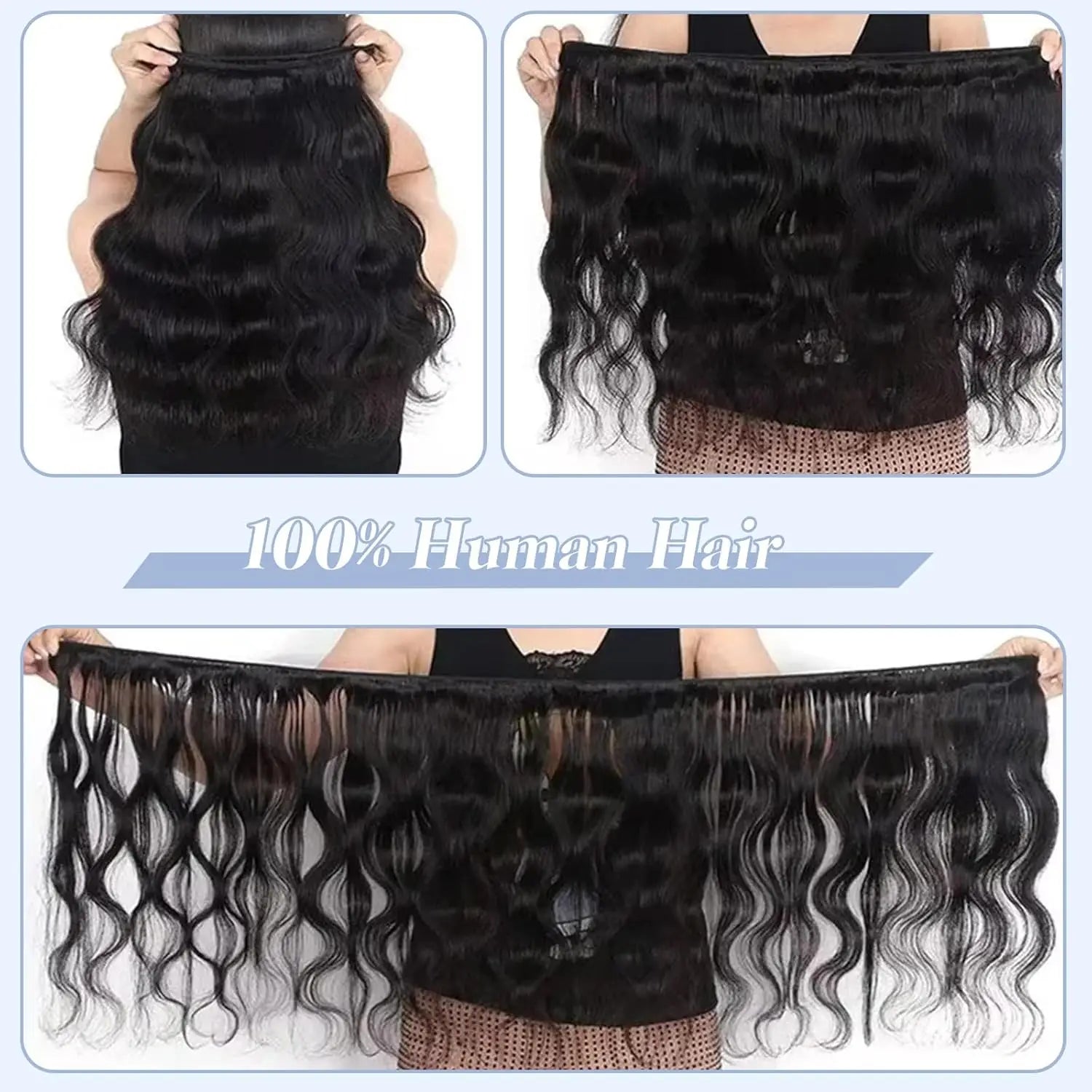 12A 30 34 Inch Body Wave Bundles Brazilian Human Hair 3/4/5 Bundles Unprocessed Extension Women Human Hair Bundles Stainable ﻿ ﻿