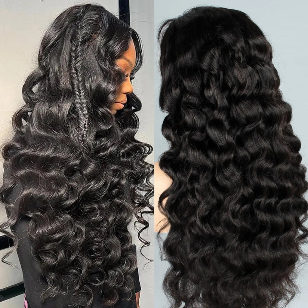 34 Inch Loose Curly 13x6 HD Transparent Lace Front wigs Human Hair Wigs For Women Brazilian Hair 13x4 Deep Wave Lace Frontal Wig