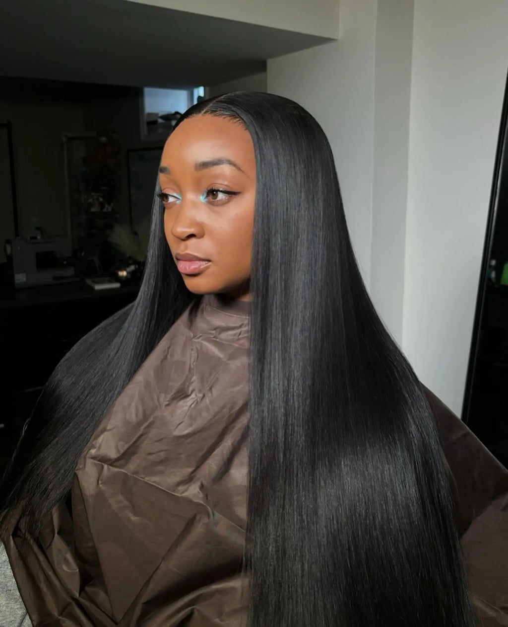 40 46 Inch Bone Straight 13x6 HD Lace Frontal Human Hair Wigs Brazilian Transparent 13x4 Lace Front Wigs For Women 300% Density