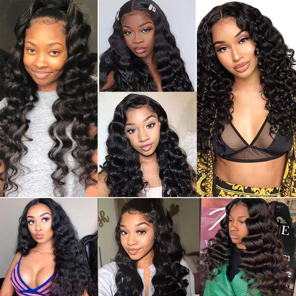 34 Inch Loose Curly 13x6 HD Transparent Lace Front wigs Human Hair Wigs For Women Brazilian Hair 13x4 Deep Wave Lace Frontal Wig