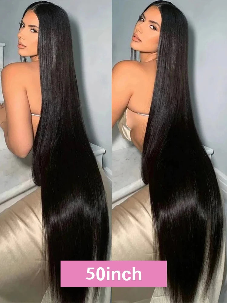 300 Density 40 50 Inch HD Lace Front Human Hair Wigs Straight 13x4 13x6 Lace Frontal Wigs For Women 7x5 Glueless Wigs Human Hair